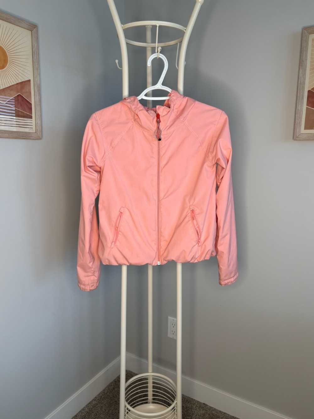 Ivivva Girls' Pink Hooded Rain Jacket